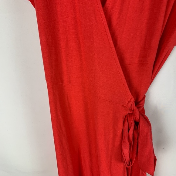 Wrap-Front Dolman-Sleeve Midi Dress - Picture 6 of 13